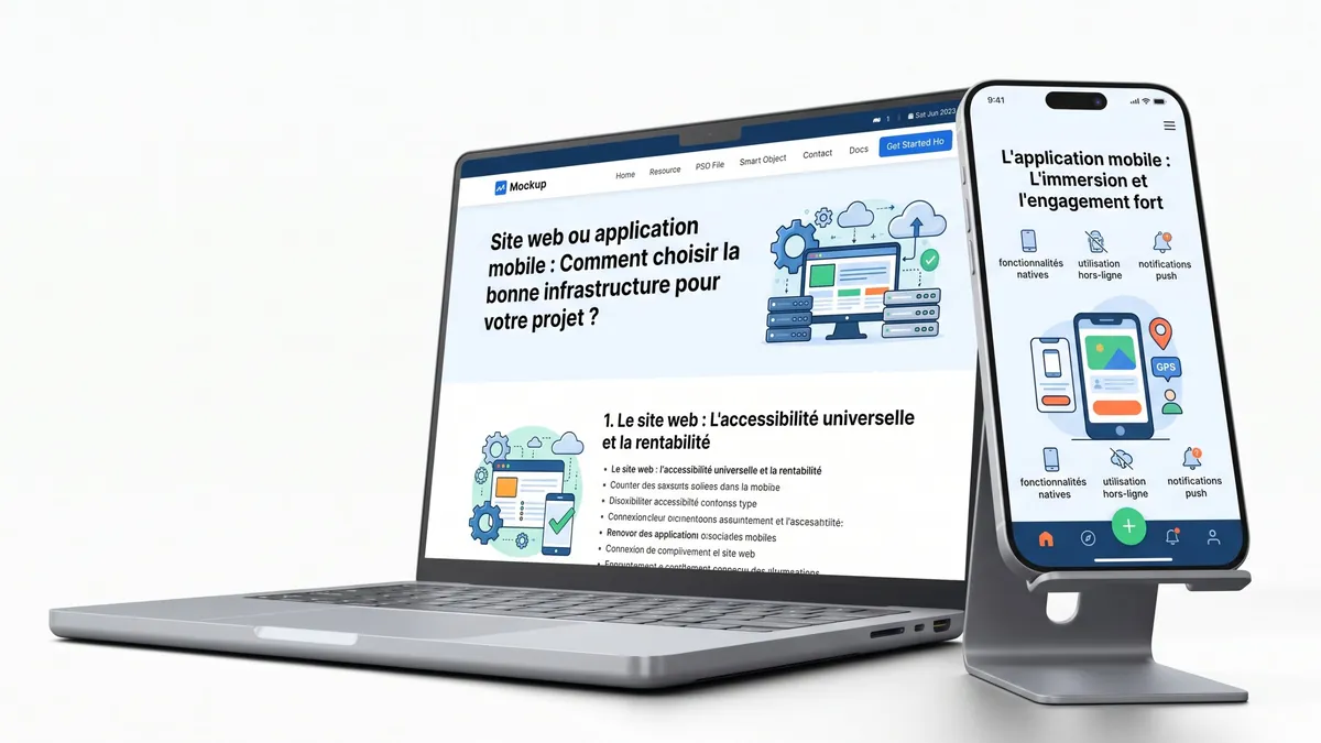 Site web ou application mobile : comment choisir la bonne solution pour votre projet ?