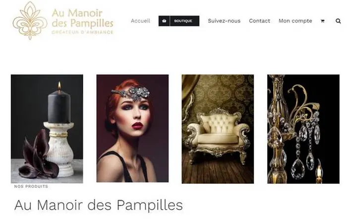 Site internet Au Manoir des Pampilles réalisé par GUIGOUT SAS