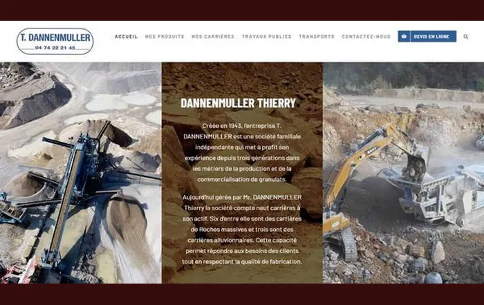 Site internet Dannenmuller Thierry réalisé par GUIGOUT SAS