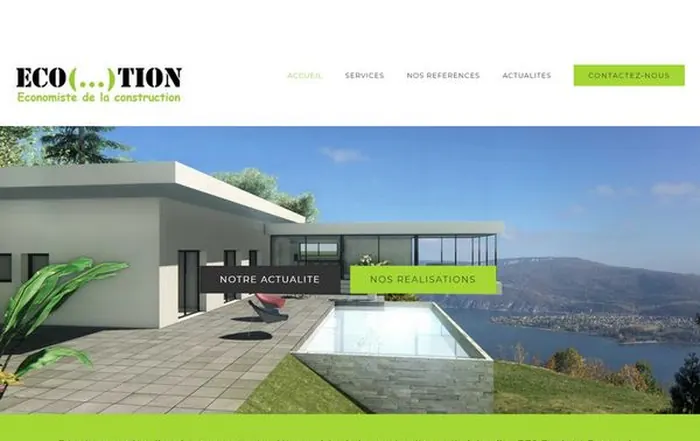 Site internet Ecotion réalisé par GUIGOUT SAS