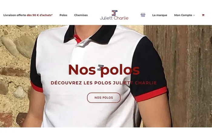 Site internet Juliett-Charlie réalisé par GUIGOUT SAS